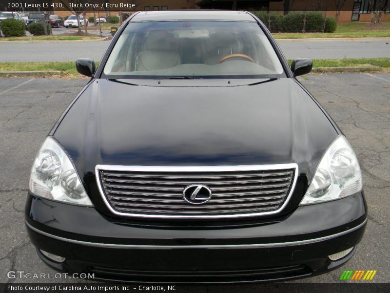 Black Onyx / Ecru Beige 2001 Lexus LS 430
