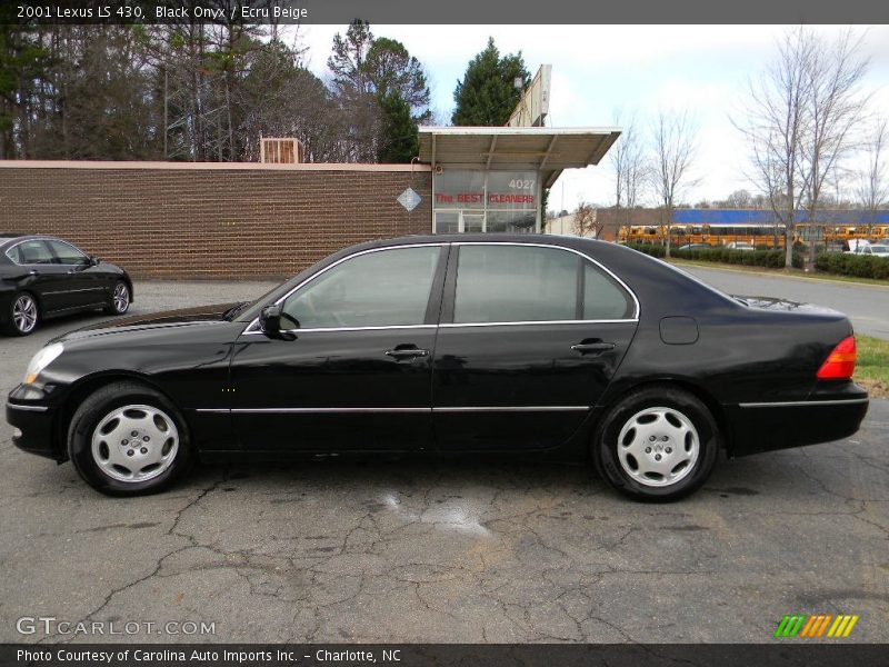 Black Onyx / Ecru Beige 2001 Lexus LS 430