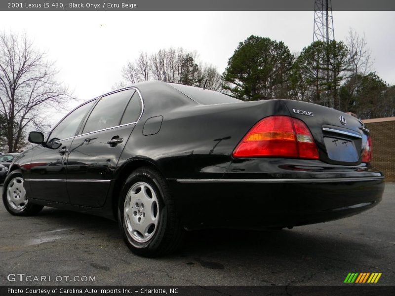 Black Onyx / Ecru Beige 2001 Lexus LS 430