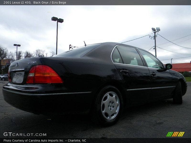 Black Onyx / Ecru Beige 2001 Lexus LS 430