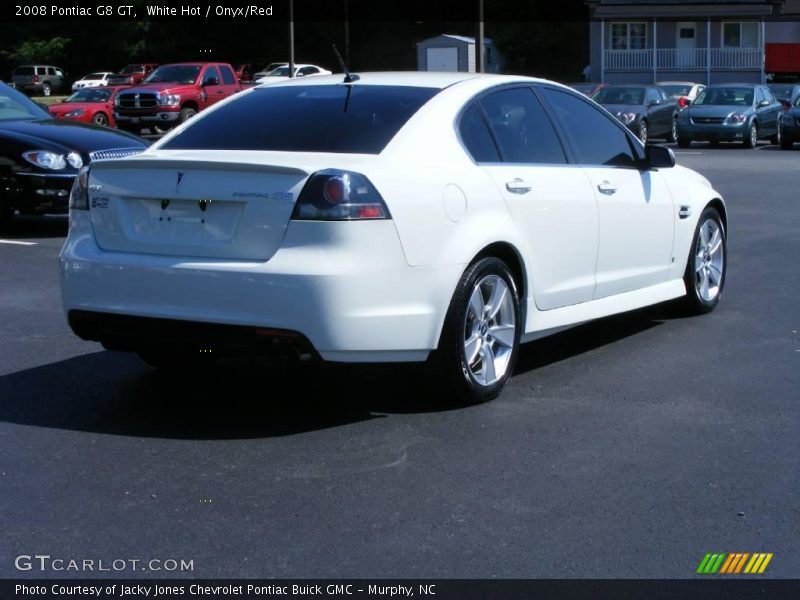 White Hot / Onyx/Red 2008 Pontiac G8 GT
