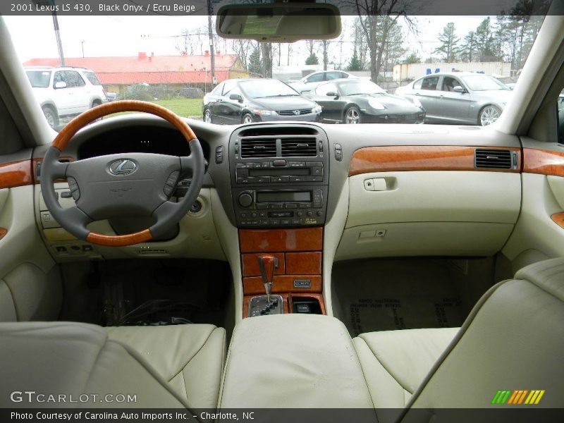 Black Onyx / Ecru Beige 2001 Lexus LS 430