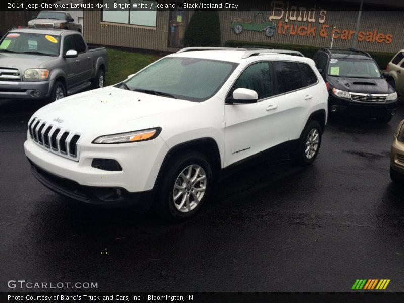 Bright White / Iceland - Black/Iceland Gray 2014 Jeep Cherokee Latitude 4x4