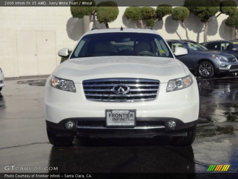 Ivory White Pearl / Wheat 2006 Infiniti FX 35 AWD