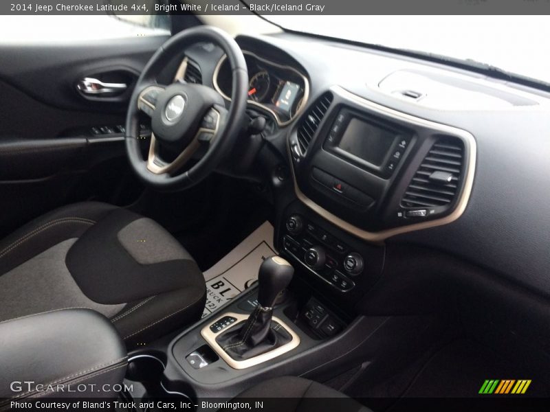 Bright White / Iceland - Black/Iceland Gray 2014 Jeep Cherokee Latitude 4x4