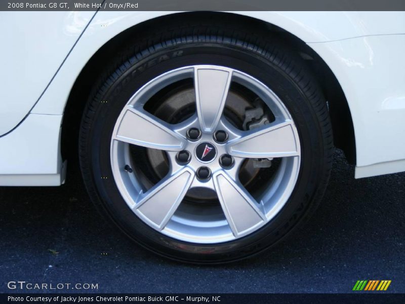 White Hot / Onyx/Red 2008 Pontiac G8 GT