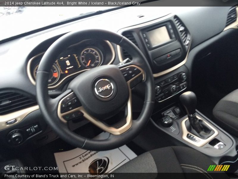 Bright White / Iceland - Black/Iceland Gray 2014 Jeep Cherokee Latitude 4x4