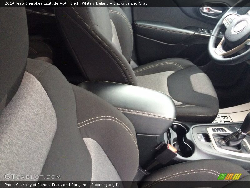 Bright White / Iceland - Black/Iceland Gray 2014 Jeep Cherokee Latitude 4x4