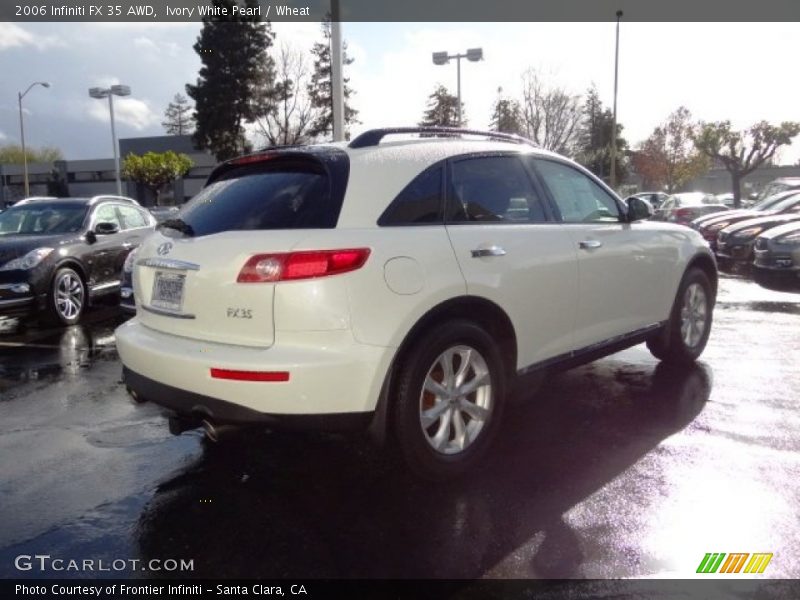 Ivory White Pearl / Wheat 2006 Infiniti FX 35 AWD