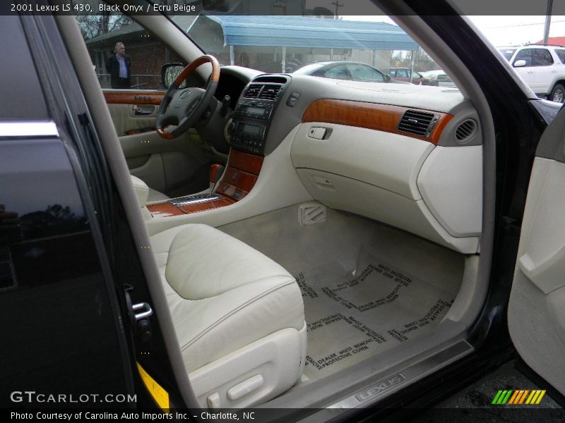 Black Onyx / Ecru Beige 2001 Lexus LS 430