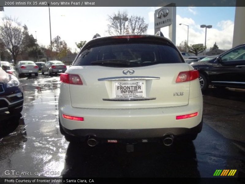 Ivory White Pearl / Wheat 2006 Infiniti FX 35 AWD