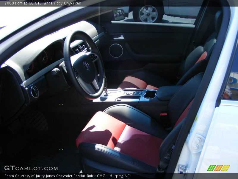 White Hot / Onyx/Red 2008 Pontiac G8 GT