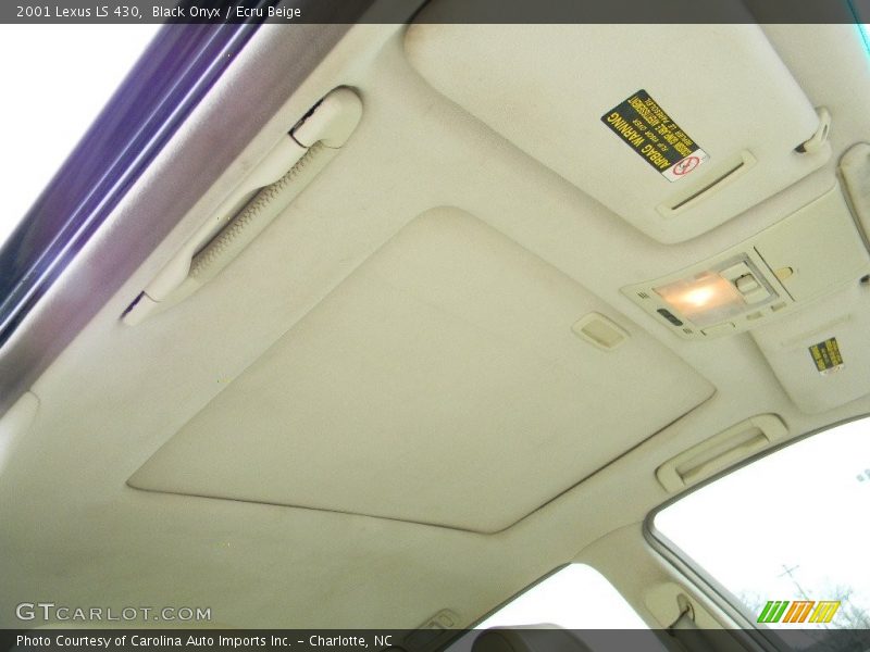 Black Onyx / Ecru Beige 2001 Lexus LS 430