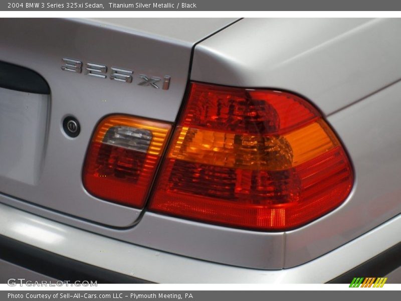 Titanium Silver Metallic / Black 2004 BMW 3 Series 325xi Sedan