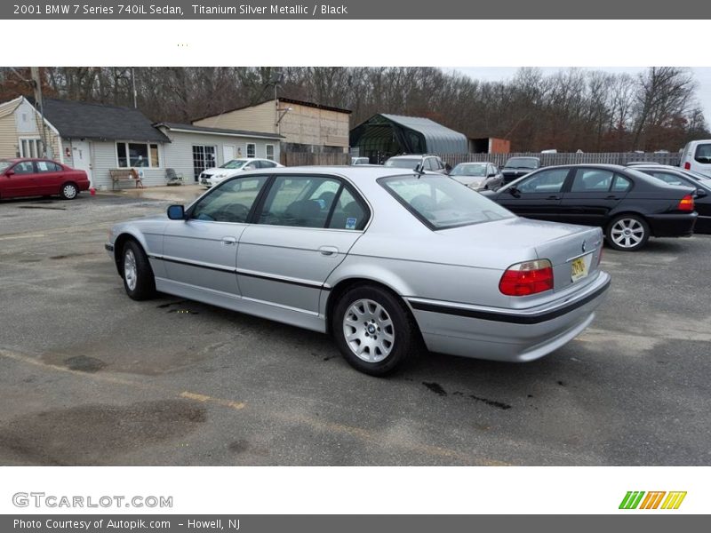 Titanium Silver Metallic / Black 2001 BMW 7 Series 740iL Sedan