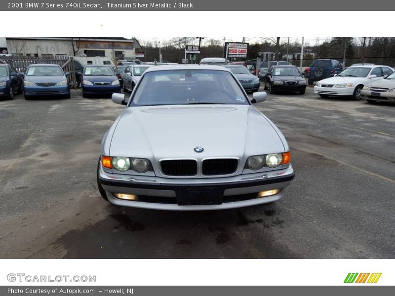 Titanium Silver Metallic / Black 2001 BMW 7 Series 740iL Sedan