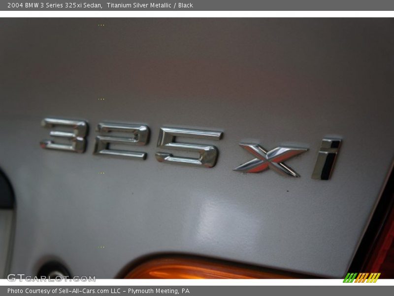 Titanium Silver Metallic / Black 2004 BMW 3 Series 325xi Sedan