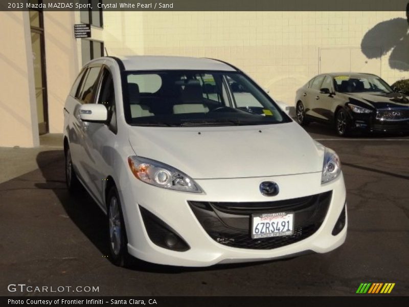 Crystal White Pearl / Sand 2013 Mazda MAZDA5 Sport