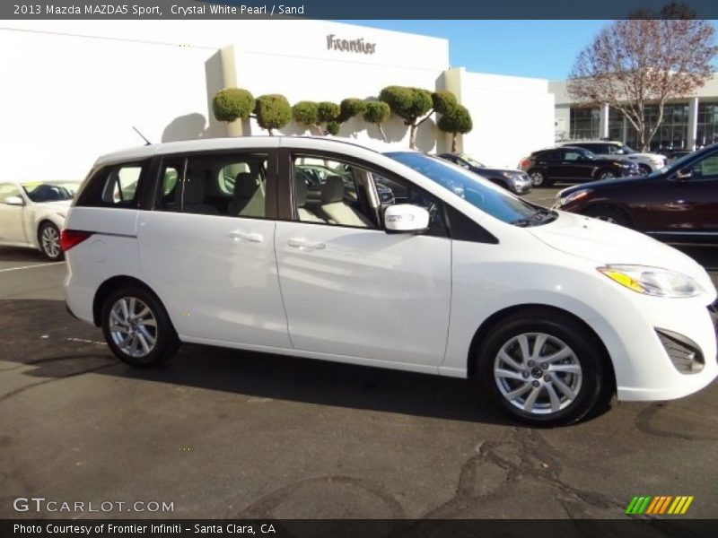 Crystal White Pearl / Sand 2013 Mazda MAZDA5 Sport