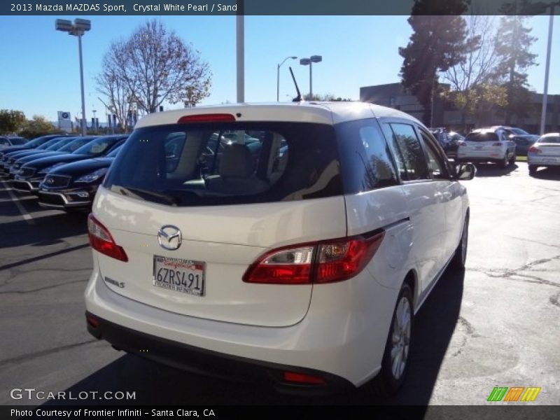 Crystal White Pearl / Sand 2013 Mazda MAZDA5 Sport