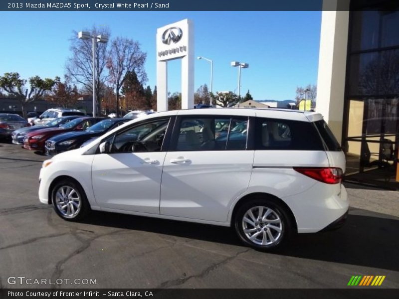 Crystal White Pearl / Sand 2013 Mazda MAZDA5 Sport