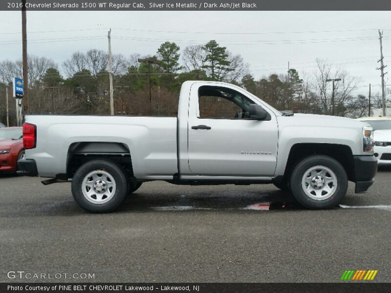 Silver Ice Metallic / Dark Ash/Jet Black 2016 Chevrolet Silverado 1500 WT Regular Cab