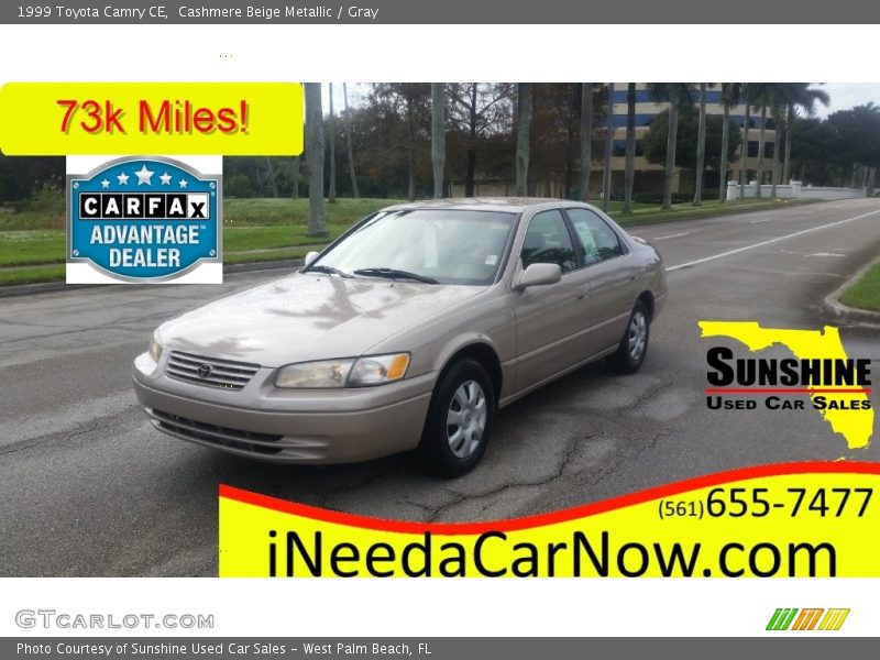 Cashmere Beige Metallic / Gray 1999 Toyota Camry CE