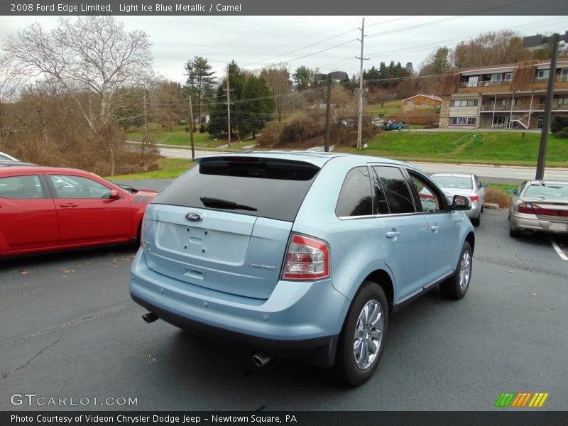 Light Ice Blue Metallic / Camel 2008 Ford Edge Limited