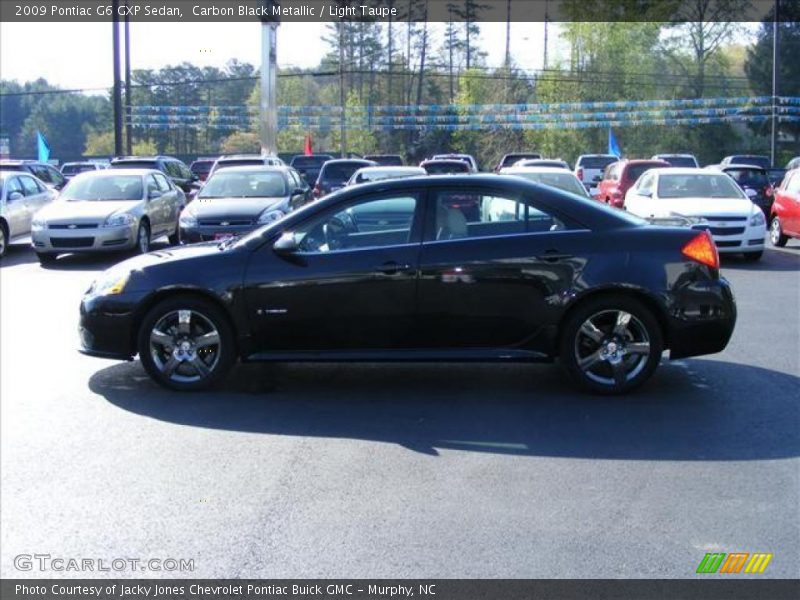 Carbon Black Metallic / Light Taupe 2009 Pontiac G6 GXP Sedan