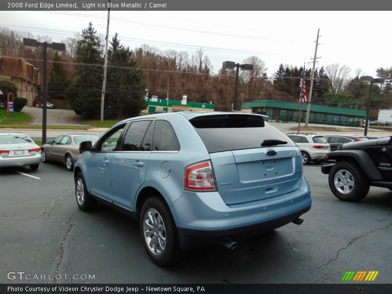 Light Ice Blue Metallic / Camel 2008 Ford Edge Limited