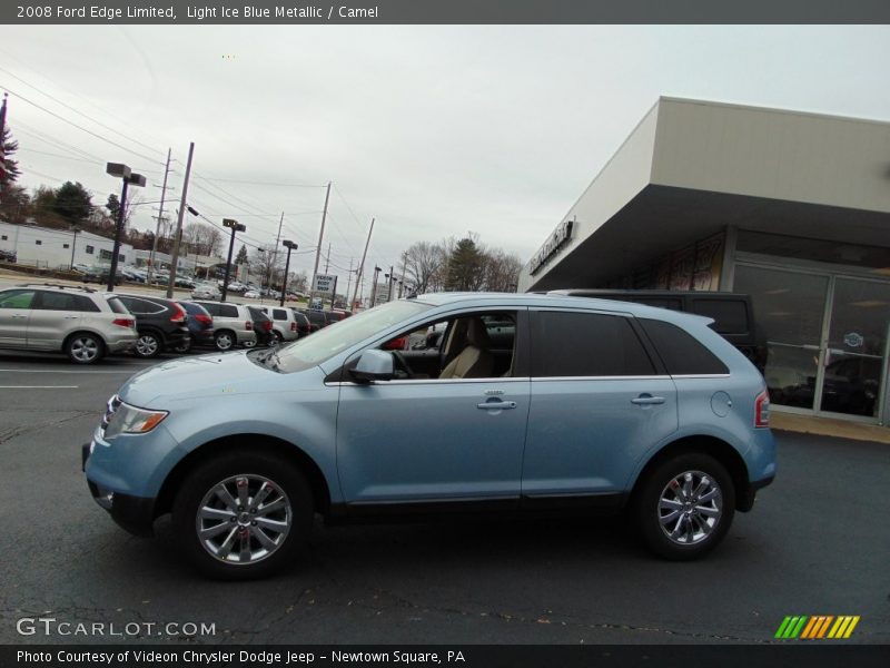 Light Ice Blue Metallic / Camel 2008 Ford Edge Limited