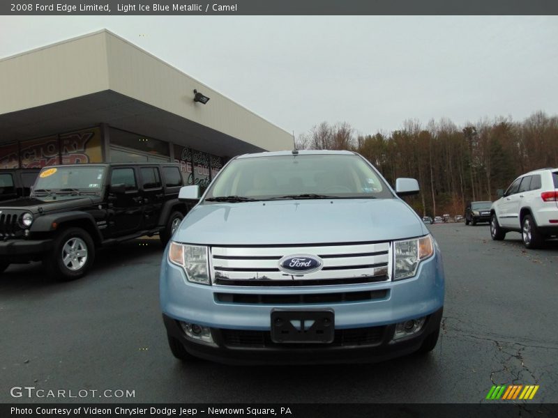 Light Ice Blue Metallic / Camel 2008 Ford Edge Limited