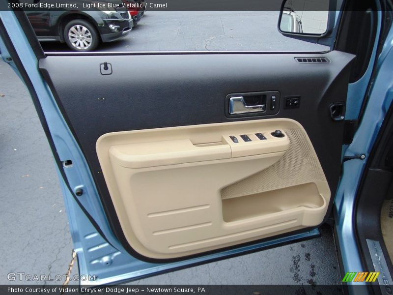 Light Ice Blue Metallic / Camel 2008 Ford Edge Limited