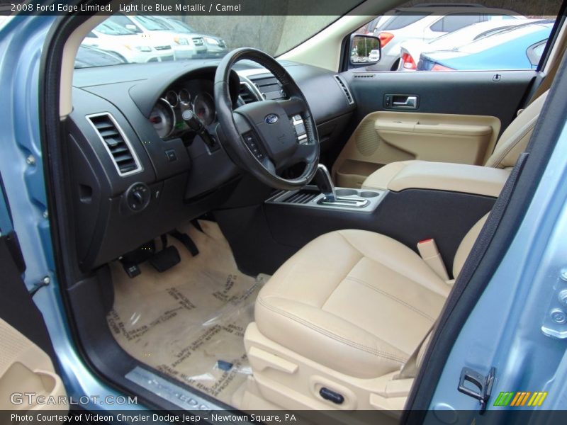 Light Ice Blue Metallic / Camel 2008 Ford Edge Limited