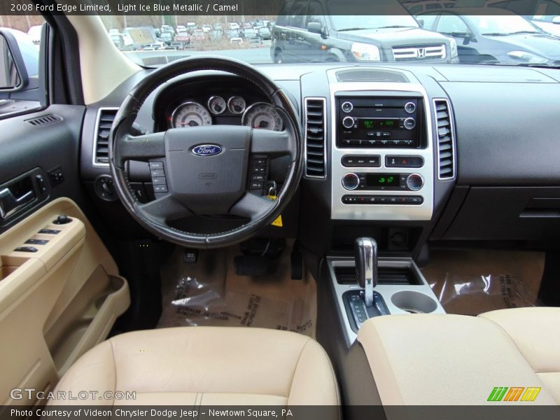 Light Ice Blue Metallic / Camel 2008 Ford Edge Limited