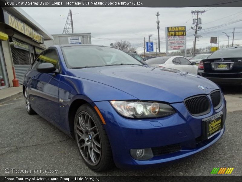 Montego Blue Metallic / Saddle Brown/Black 2008 BMW 3 Series 328xi Coupe
