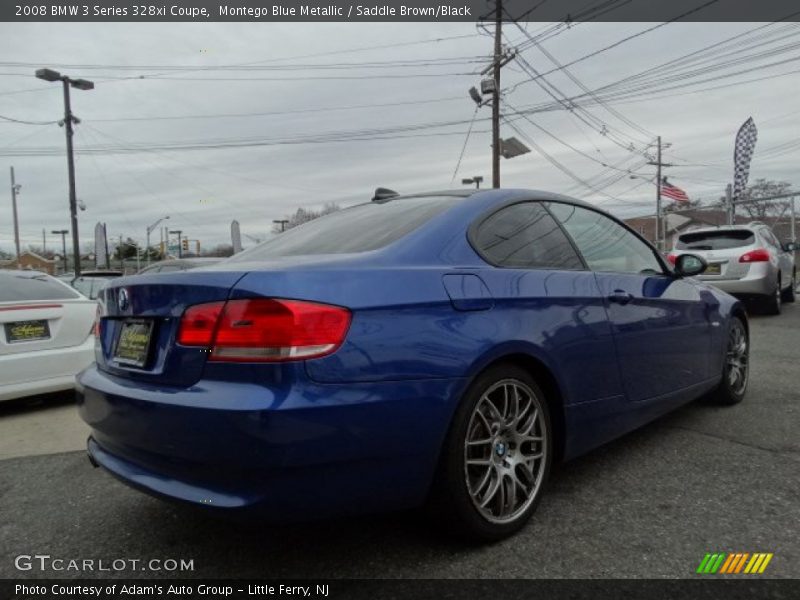 Montego Blue Metallic / Saddle Brown/Black 2008 BMW 3 Series 328xi Coupe