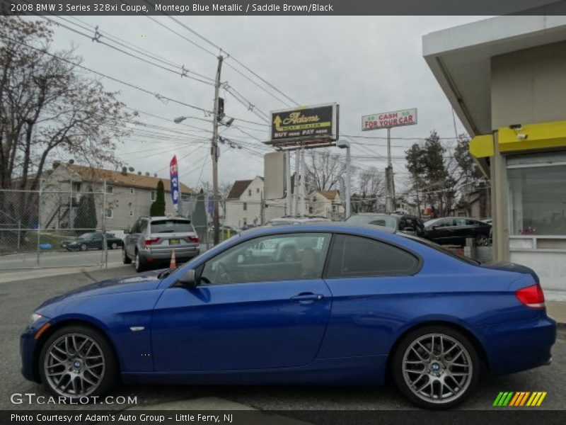 Montego Blue Metallic / Saddle Brown/Black 2008 BMW 3 Series 328xi Coupe