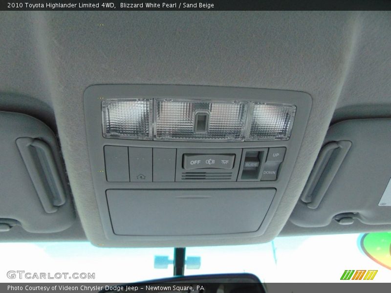 Blizzard White Pearl / Sand Beige 2010 Toyota Highlander Limited 4WD