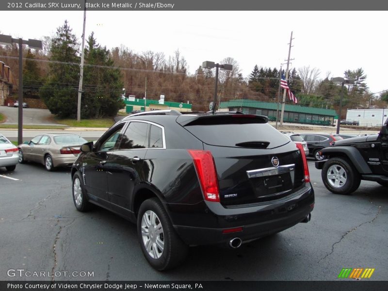 Black Ice Metallic / Shale/Ebony 2012 Cadillac SRX Luxury