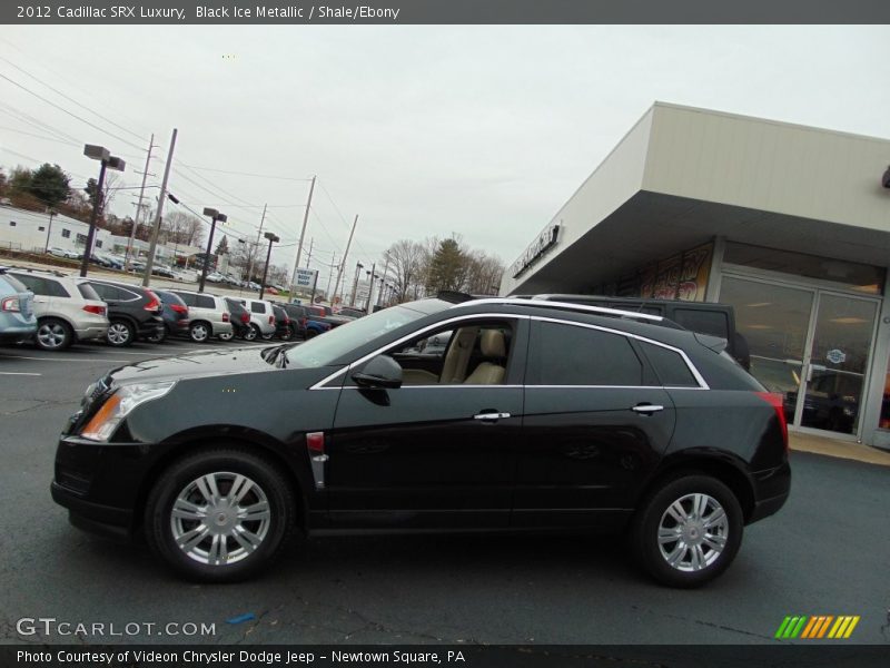 Black Ice Metallic / Shale/Ebony 2012 Cadillac SRX Luxury