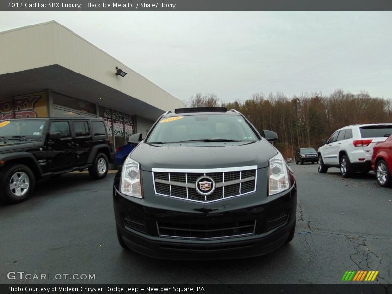 Black Ice Metallic / Shale/Ebony 2012 Cadillac SRX Luxury