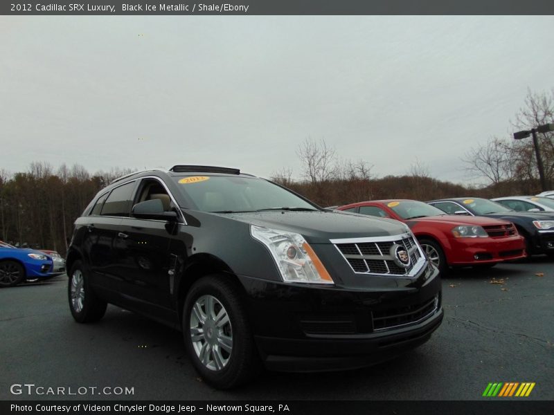Black Ice Metallic / Shale/Ebony 2012 Cadillac SRX Luxury