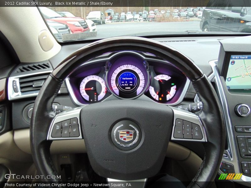 Black Ice Metallic / Shale/Ebony 2012 Cadillac SRX Luxury