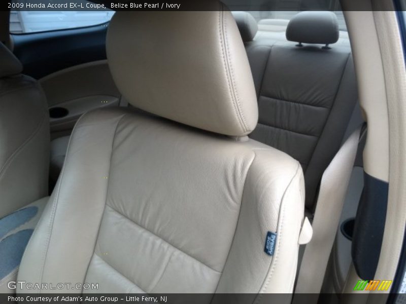 Belize Blue Pearl / Ivory 2009 Honda Accord EX-L Coupe
