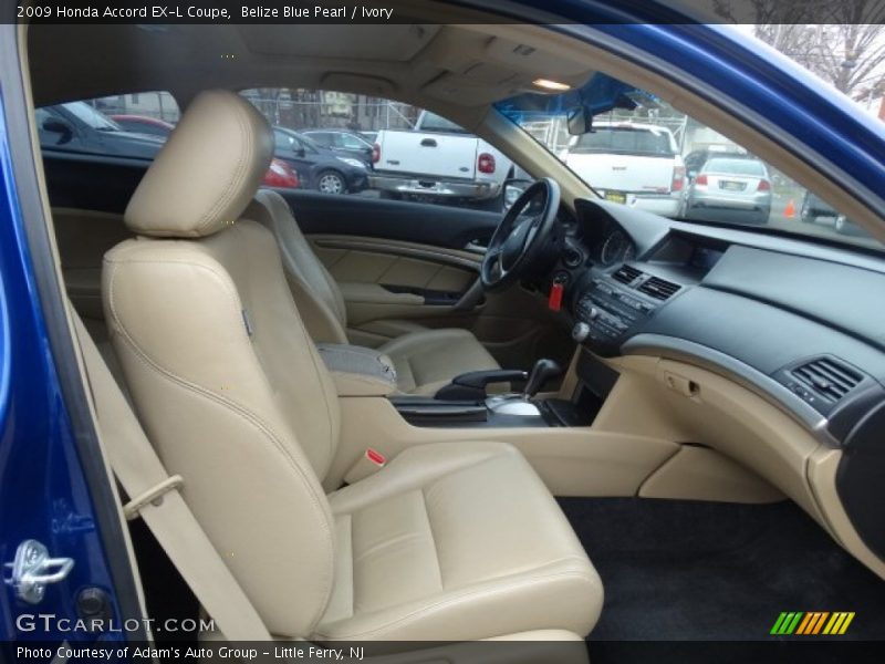 Belize Blue Pearl / Ivory 2009 Honda Accord EX-L Coupe