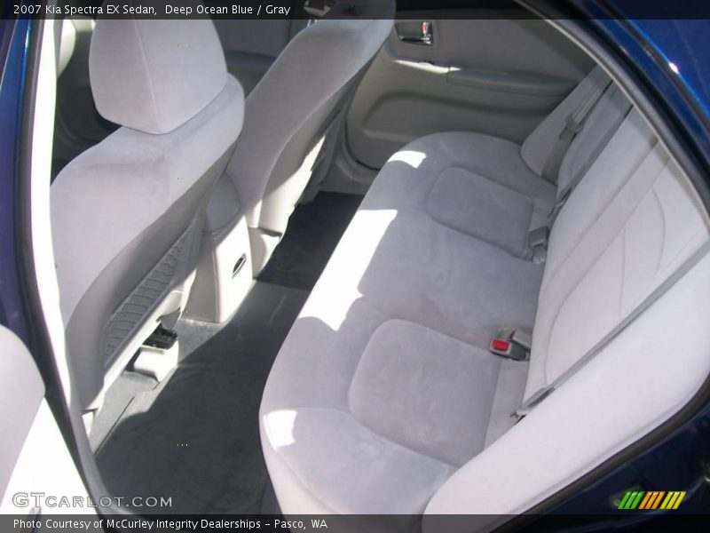 Deep Ocean Blue / Gray 2007 Kia Spectra EX Sedan