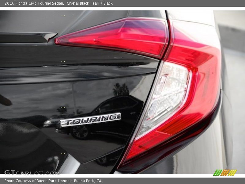 Crystal Black Pearl / Black 2016 Honda Civic Touring Sedan