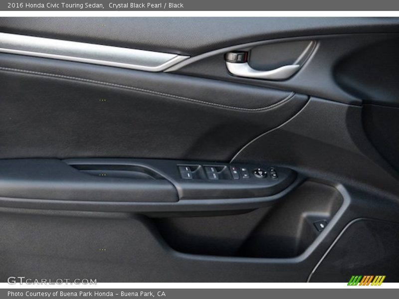 Crystal Black Pearl / Black 2016 Honda Civic Touring Sedan