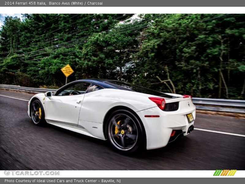 Bianco Avus (White) / Charcoal 2014 Ferrari 458 Italia